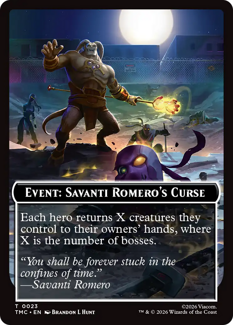 Event: Savanti Romero's Curse [Teenage Mutant Ninja Turtles Commander Tokens] | Gamers Paradise