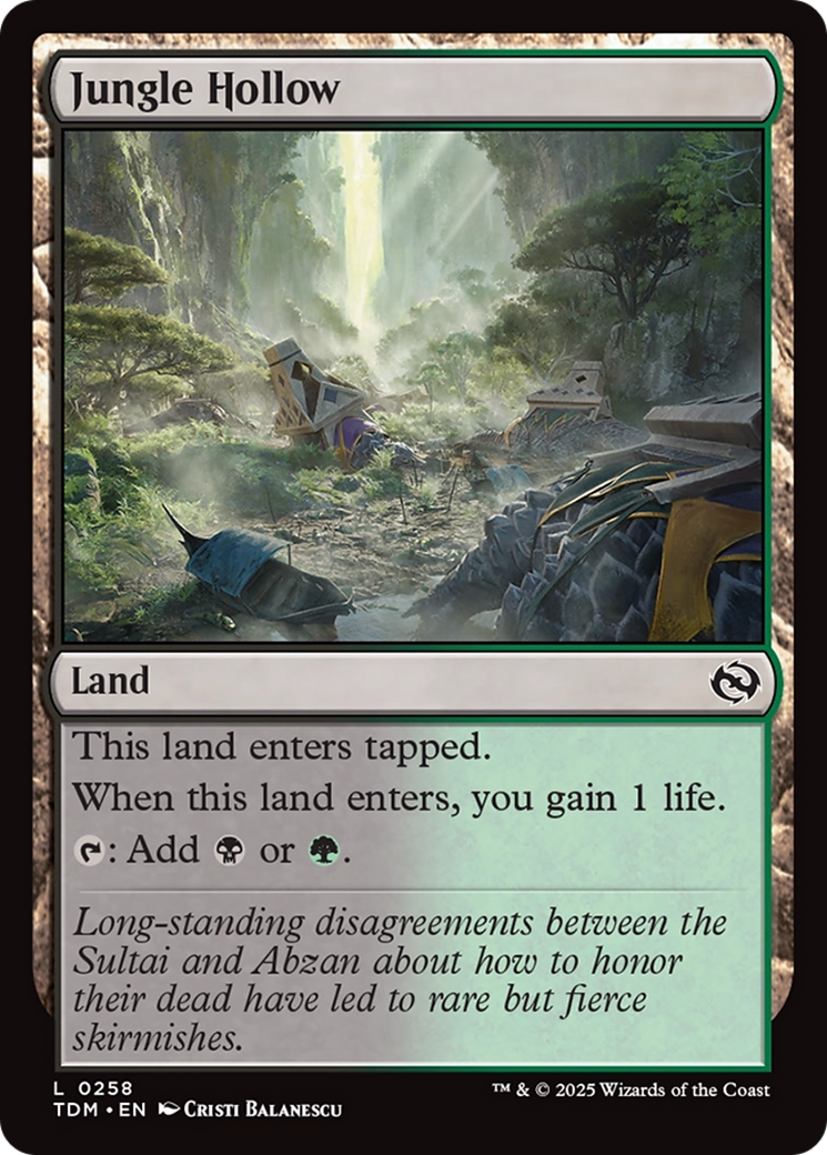 Jungle Hollow [Tarkir: Dragonstorm] | Gamers Paradise