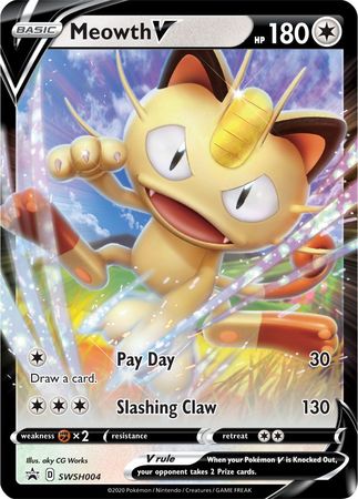 Meowth V (SWSH004) [Sword & Shield: Black Star Promos] | Gamers Paradise