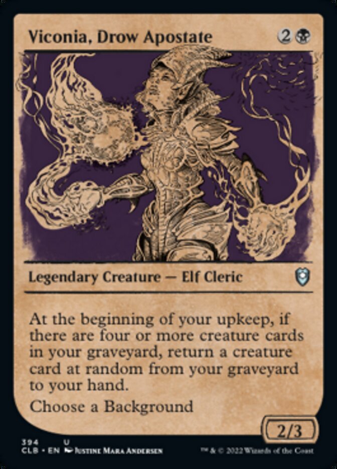 Viconia, Drow Apostate (Showcase) [Commander Legends: Battle for Baldur's Gate] | Gamers Paradise