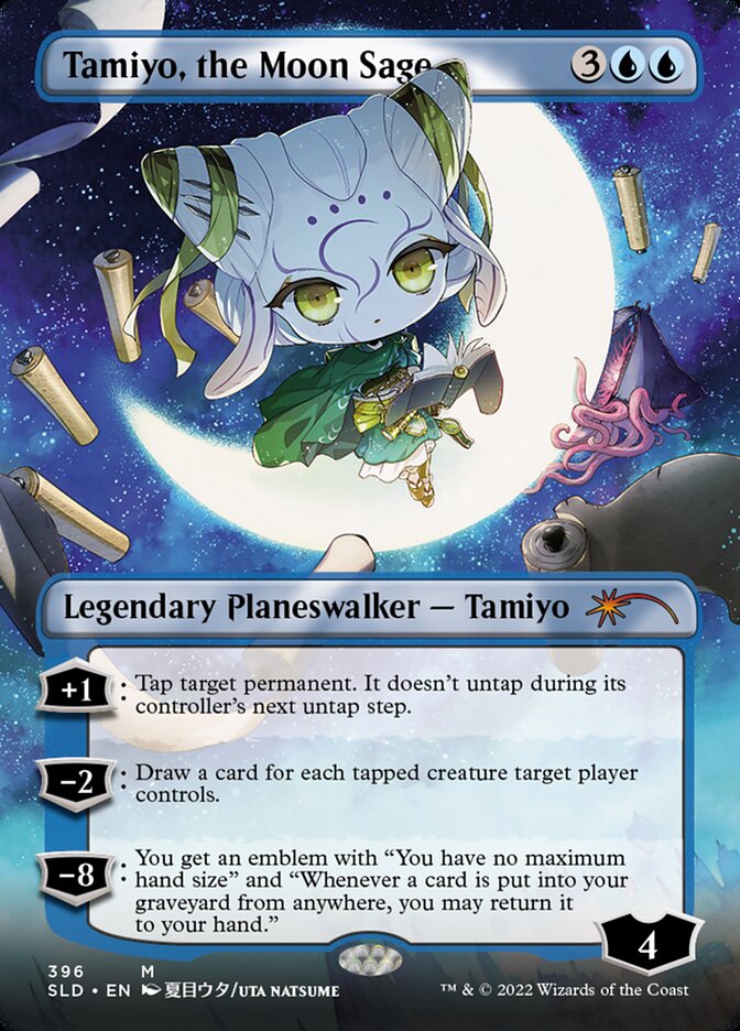 Tamiyo, the Moon Sage (Borderless) [Secret Lair Drop Series] | Gamers Paradise