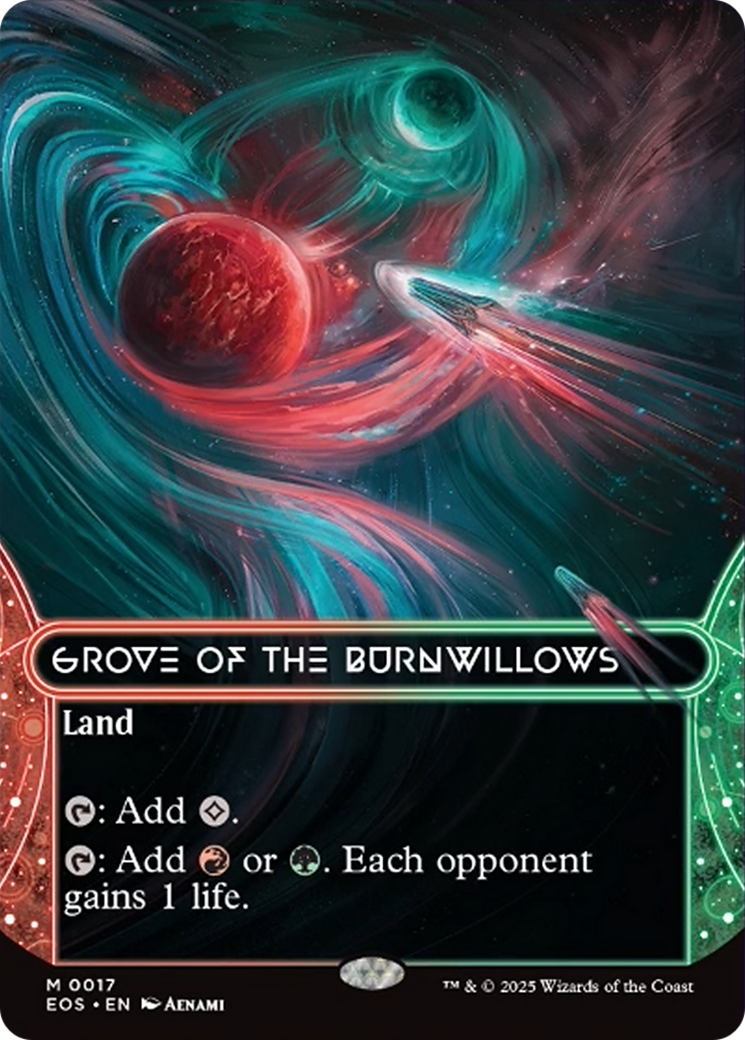 Grove of the Burnwillows (0017) (Borderless) [Edge of Eternities: Stellar Sights] | Gamers Paradise