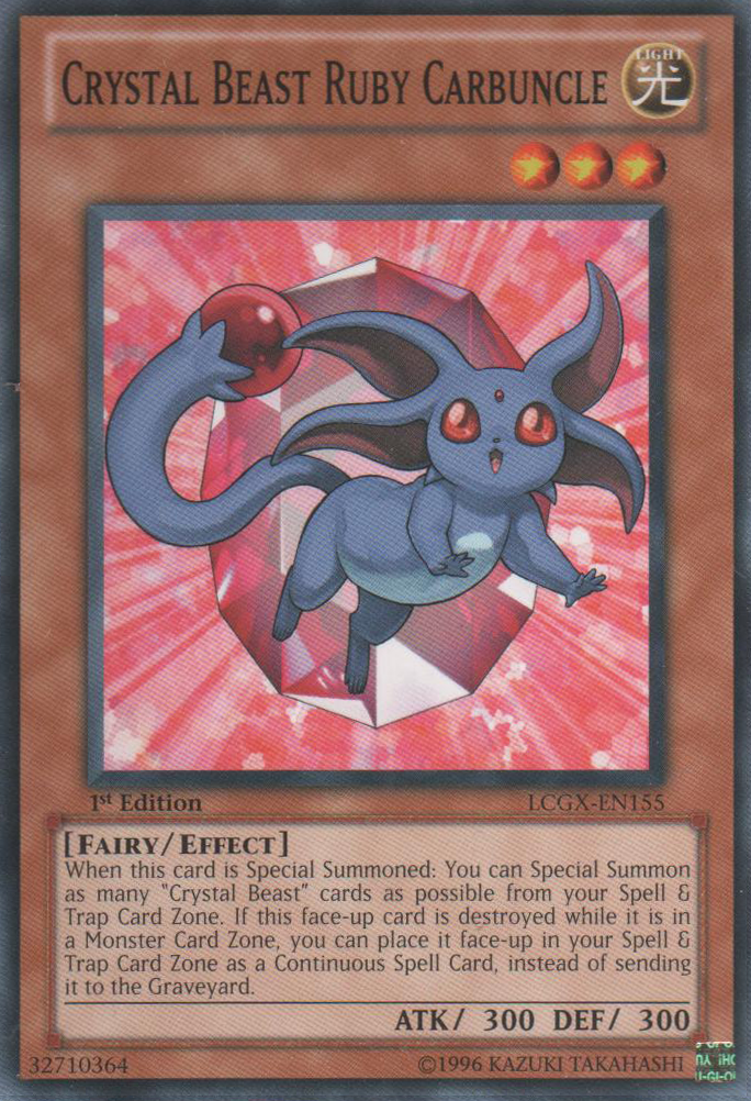 Crystal Beast Ruby Carbuncle [LCGX-EN155] Common | Gamers Paradise