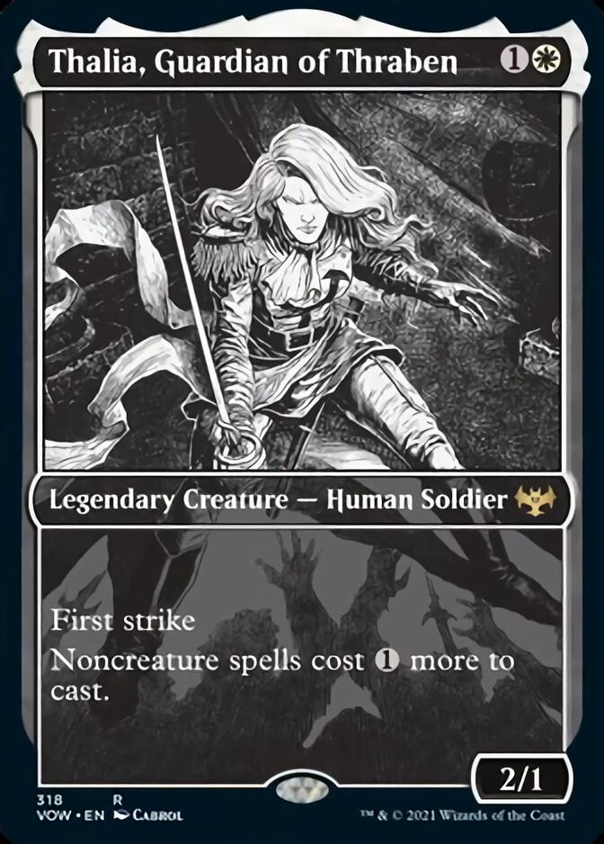 Thalia, Guardian of Thraben (Showcase Eternal Night) [Innistrad: Crimson Vow] | Gamers Paradise