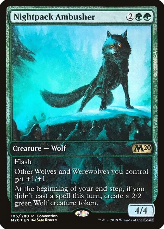Nightpack Ambusher (Convention) (Full Art) [Core Set 2020 Promos] | Gamers Paradise