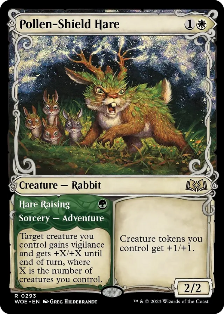 Pollen-Shield Hare // Hare Raising (Showcase) [Wilds of Eldraine] | Gamers Paradise