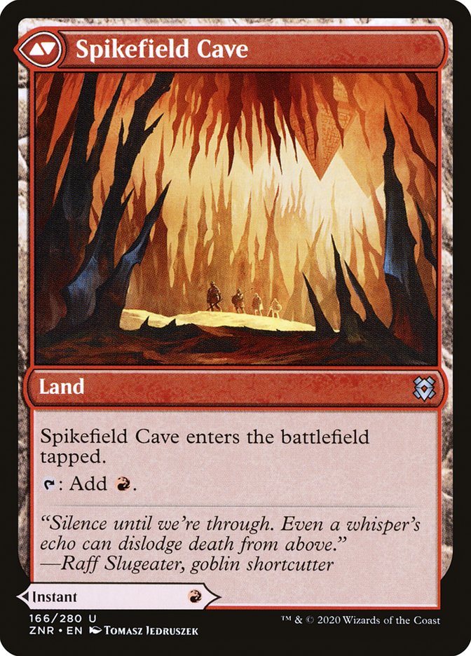 Spikefield Hazard // Spikefield Cave [Zendikar Rising] | Gamers Paradise