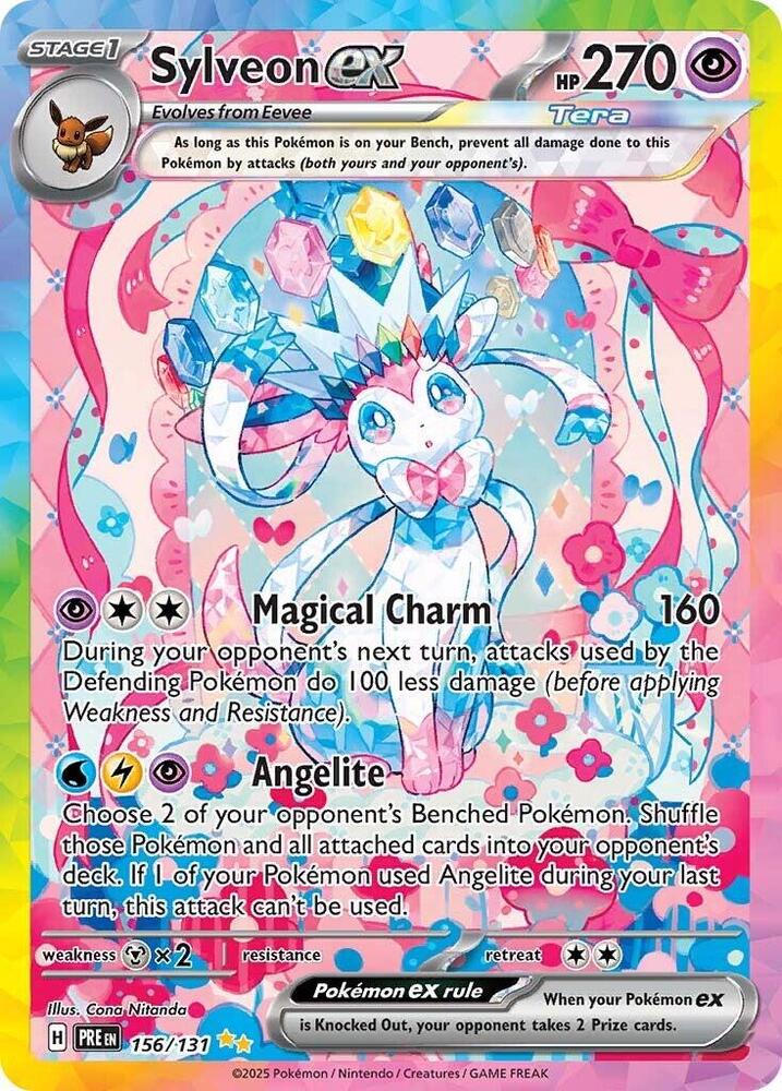 Sylveon ex (156/131) [Scarlet & Violet: Prismatic Evolutions] | Gamers Paradise