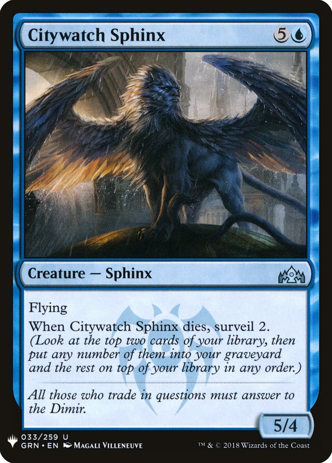 Citywatch Sphinx [Mystery Booster] | Gamers Paradise