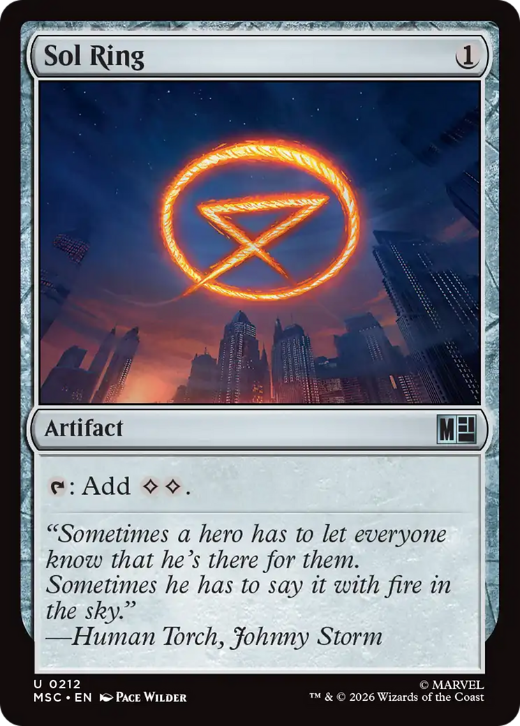 Sol Ring (0212) [Marvel Super Heroes Commander] | Gamers Paradise