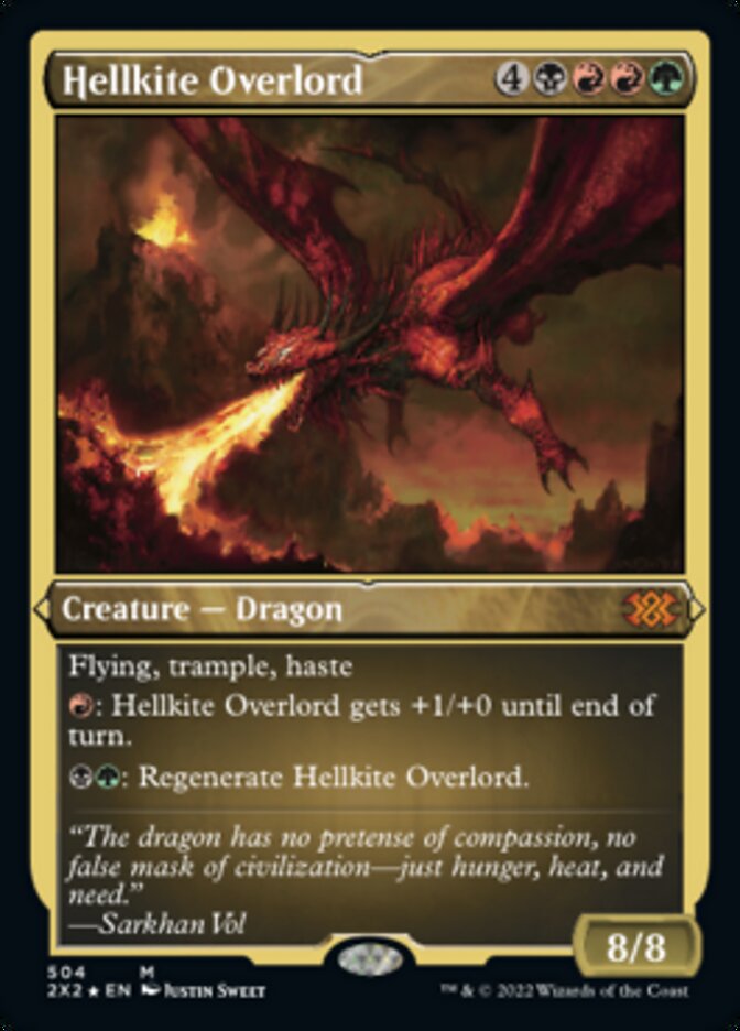 Hellkite Overlord (Foil Etched) [Double Masters 2022] | Gamers Paradise