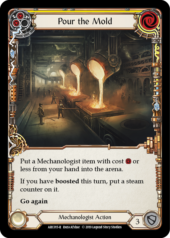 Pour the Mold (Yellow) [ARC015-R] (Arcane Rising)  1st Edition Normal | Gamers Paradise