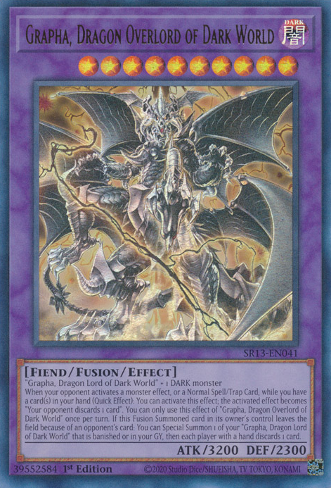 Grapha, Dragon Overlord of Dark World [SR13-EN041] Ultra Rare | Gamers Paradise