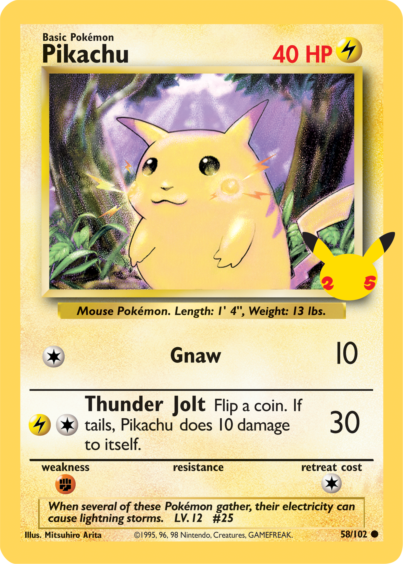 Pikachu (58/102) (Jumbo Card) [First Partner Pack] | Gamers Paradise