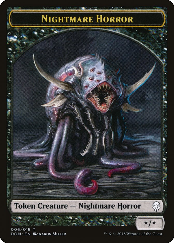 Nightmare Horror Token [Dominaria Tokens] | Gamers Paradise