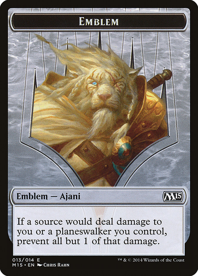 Ajani Steadfast Emblem [Magic 2015 Tokens] | Gamers Paradise