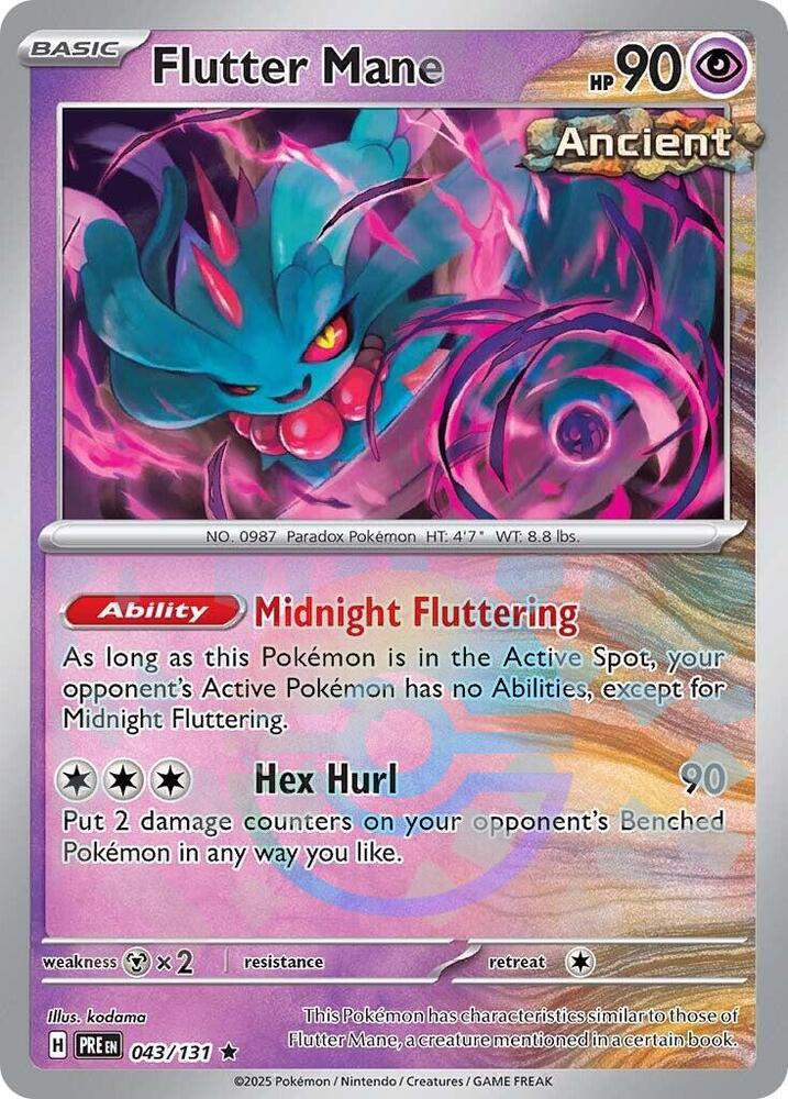 Flutter Mane (043/131) (Poke Ball Pattern) [Scarlet & Violet: Prismatic Evolutions] | Gamers Paradise