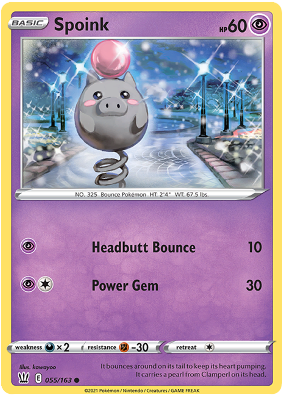 Spoink (055/163) [Sword & Shield: Battle Styles] | Gamers Paradise