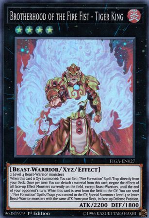 Brotherhood of the Fire Fist - Tiger King [FIGA-EN027] Super Rare | Gamers Paradise