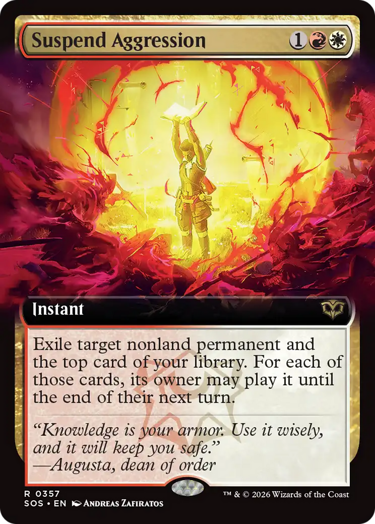 Suspend Aggression (Extended Art) [Secrets of Strixhaven] | Gamers Paradise