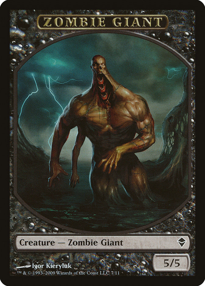Zombie Giant Token [Zendikar Tokens] | Gamers Paradise