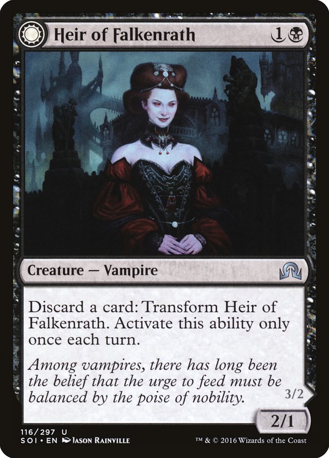 Heir of Falkenrath // Heir to the Night [Shadows over Innistrad] | Gamers Paradise