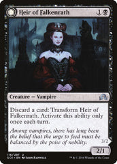 Heir of Falkenrath // Heir to the Night [Shadows over Innistrad] | Gamers Paradise