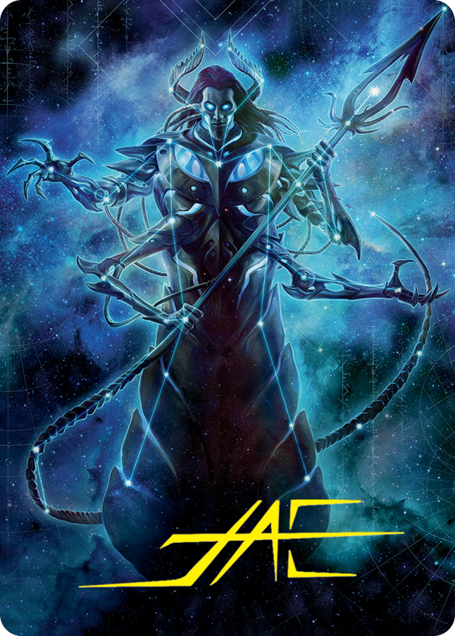 Heliod, the Warped Eclipse Art Card (Gold-Stamped Signature) [March of the Machine Art Series] | Gamers Paradise