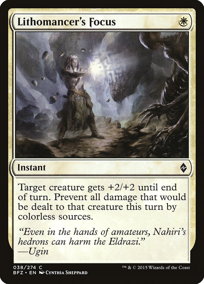 Lithomancer's Focus [Battle for Zendikar] | Gamers Paradise