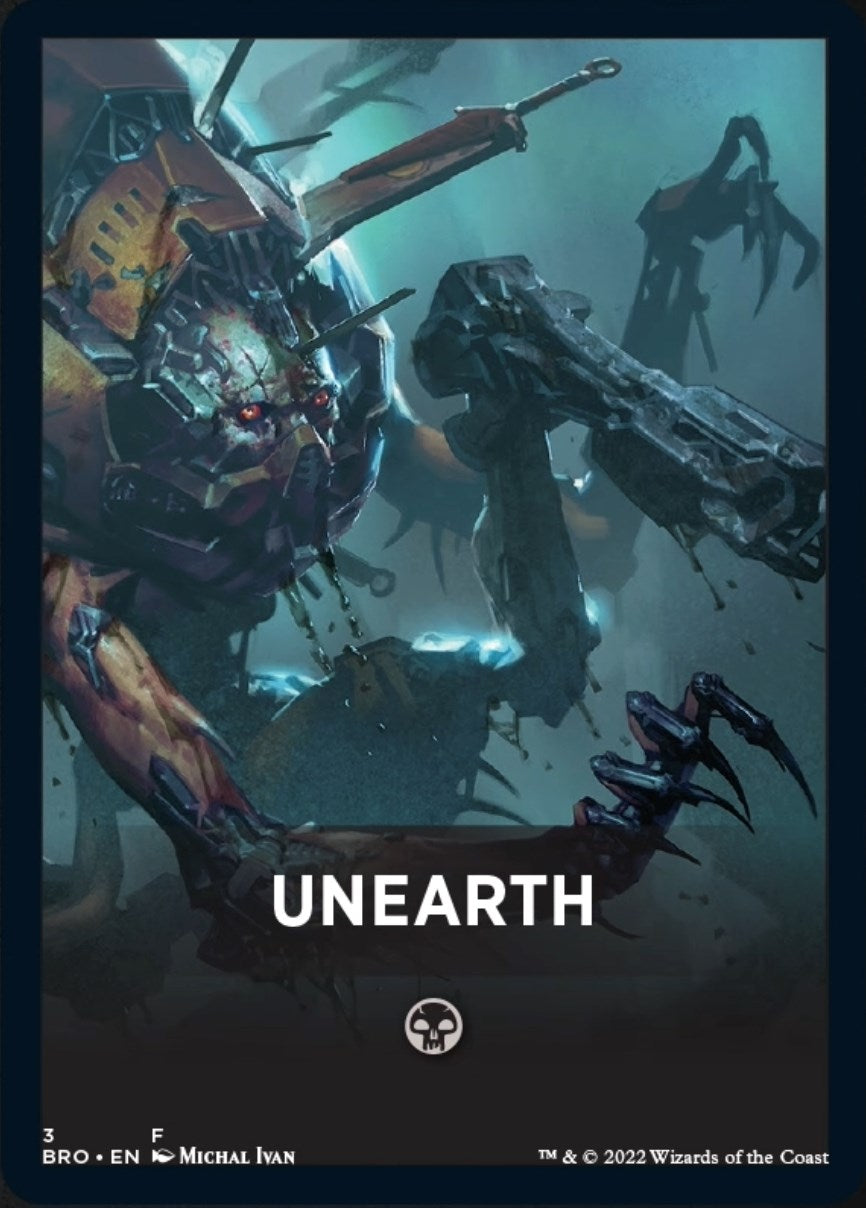 Unearth Theme Card [The Brothers' War Tokens] | Gamers Paradise