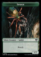 Treasure // Spider Double-Sided Token [Commander Masters Tokens] | Gamers Paradise