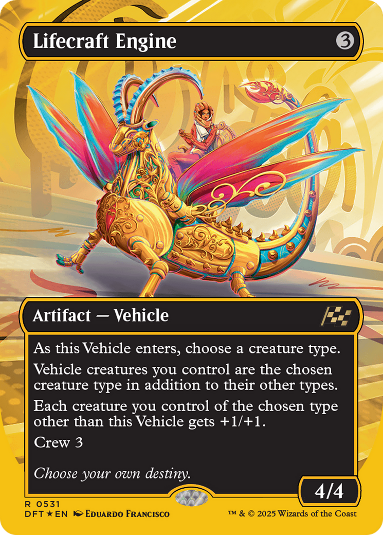 Lifecraft Engine (Borderless) (First-Place Foil) [Aetherdrift] | Gamers Paradise