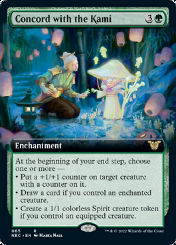 Concord with the Kami (Extended Art) [Kamigawa: Neon Dynasty Commander] | Gamers Paradise
