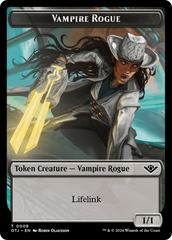 Vampire Rogue // Plot Double-Sided Token [Outlaws of Thunder Junction Tokens] | Gamers Paradise