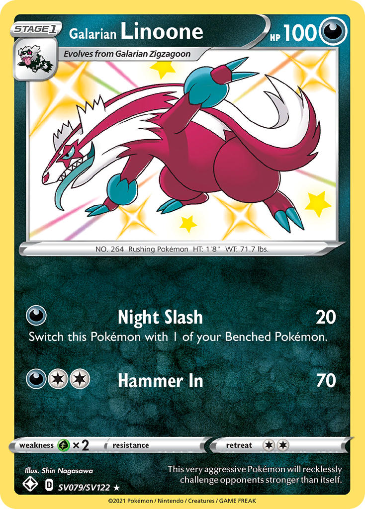 Galarian Linoone (SV079/SV122) [Sword & Shield: Shining Fates] | Gamers Paradise