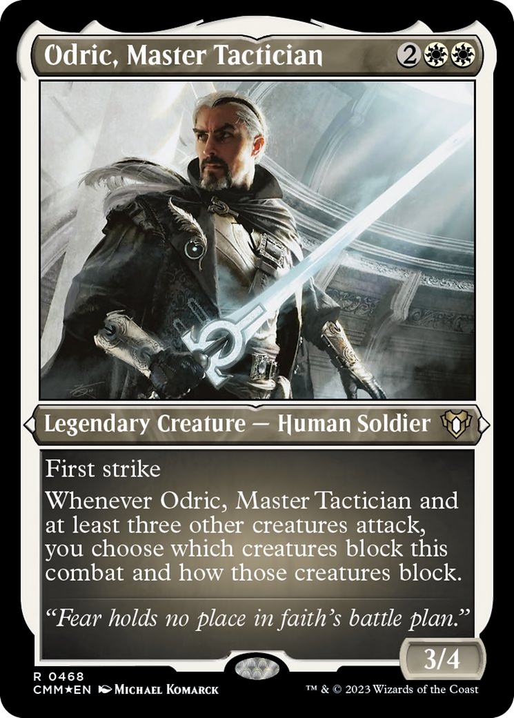 Odric, Master Tactician (Foil Etched) [Commander Masters] | Gamers Paradise