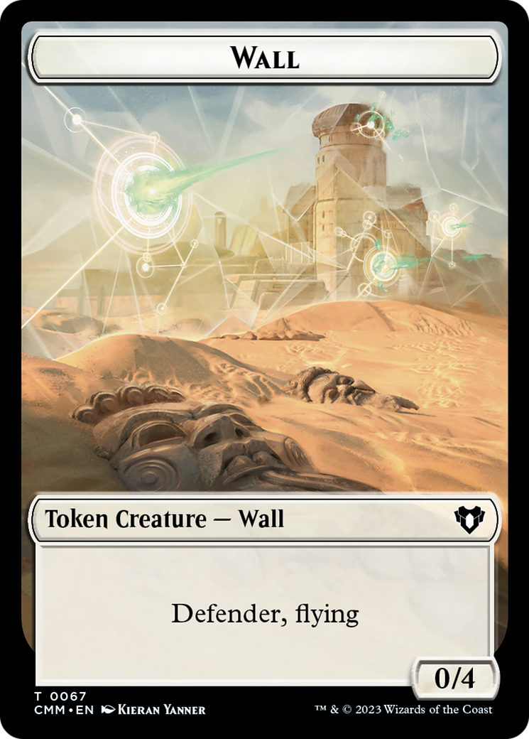 Wall // Kor Ally Double-Sided Token [Commander Masters Tokens] | Gamers Paradise