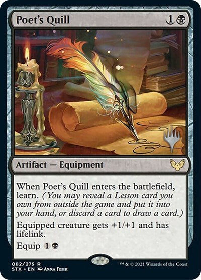 Poet's Quill (Promo Pack) [Strixhaven: School of Mages Promos] | Gamers Paradise