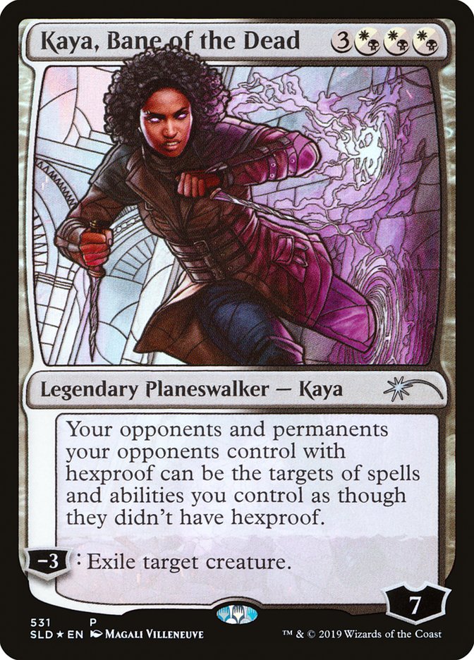 Kaya, Bane of the Dead (Stained Glass) [Secret Lair Drop Promos] | Gamers Paradise