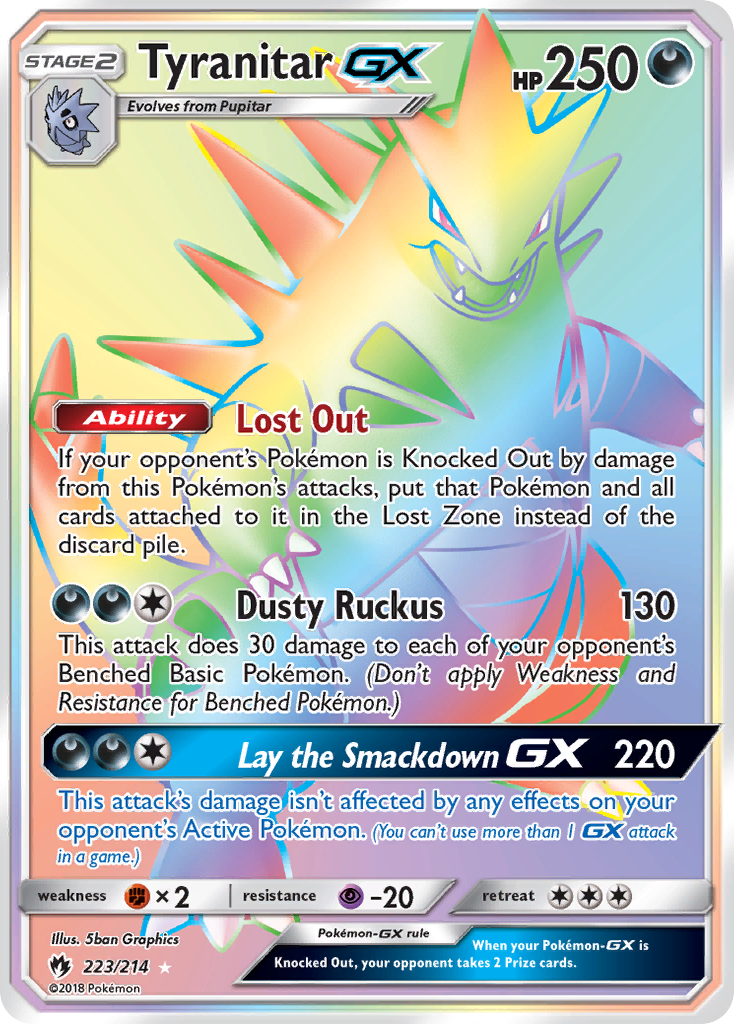 Tyranitar GX (223/214) [Sun & Moon: Lost Thunder] | Gamers Paradise