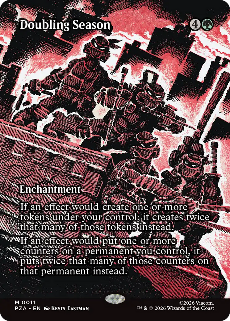 Doubling Season (Borderless) [Teenage Mutant Ninja Turtles Eternal-Legal] | Gamers Paradise