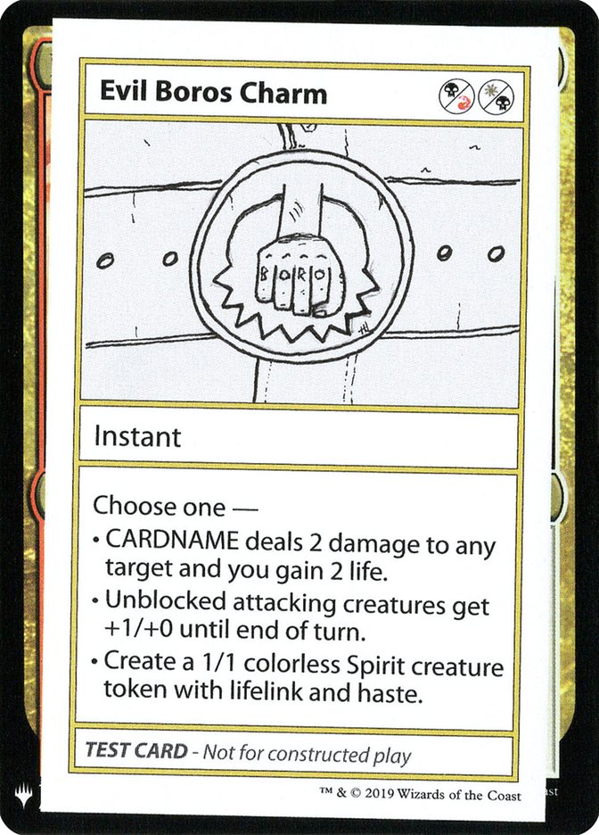 Evil Boros Charm [Mystery Booster Playtest Cards] | Gamers Paradise