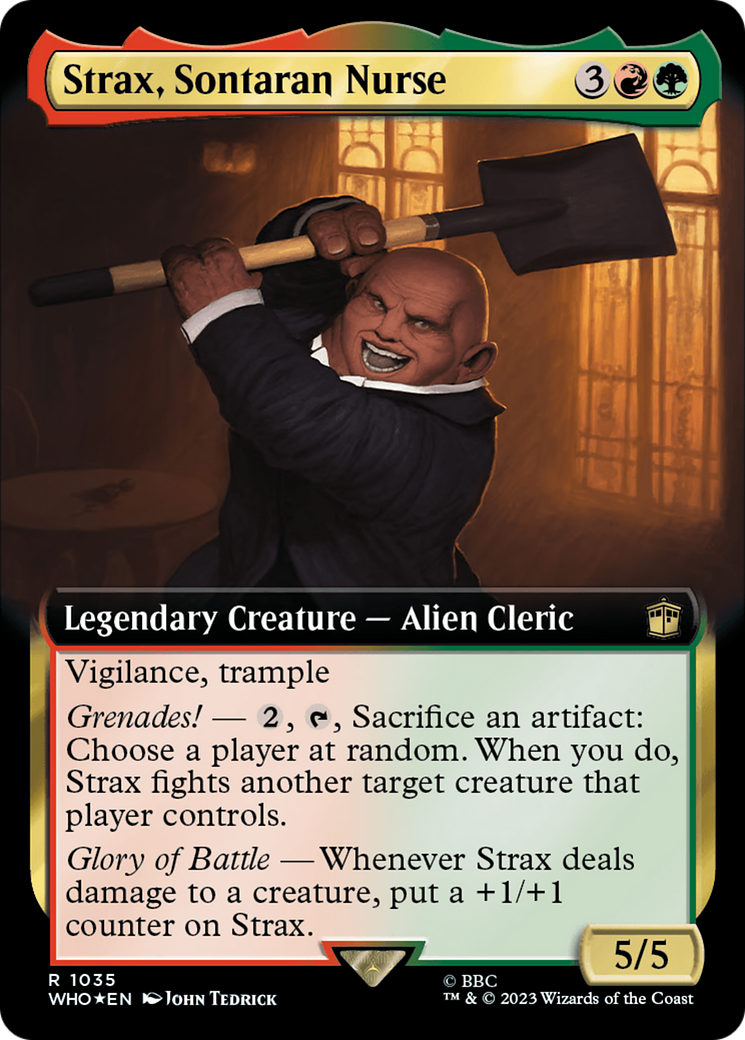 Strax, Sontaran Nurse (Extended Art) (Surge Foil) [Doctor Who] | Gamers Paradise