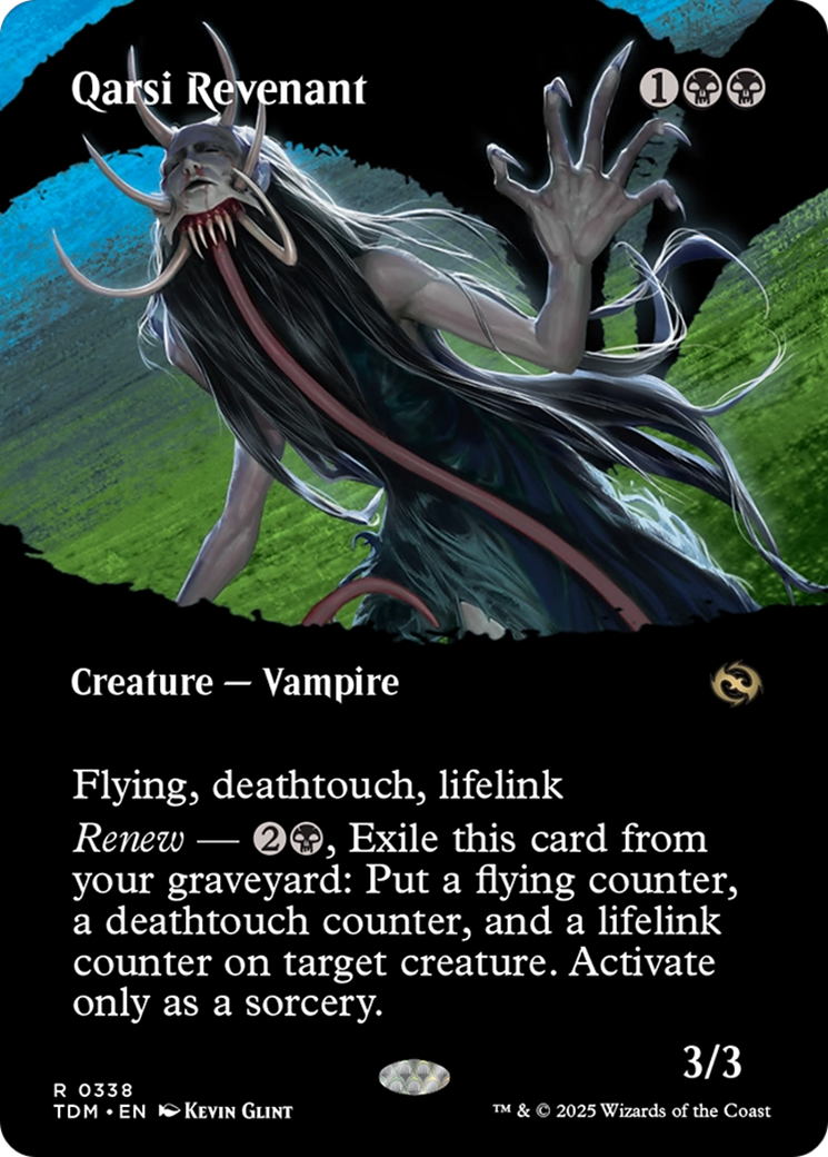 Qarsi Revenant (Borderless) [Tarkir: Dragonstorm] | Gamers Paradise