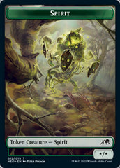 Samurai // Spirit (012) Double-Sided Token [Kamigawa: Neon Dynasty Tokens] | Gamers Paradise