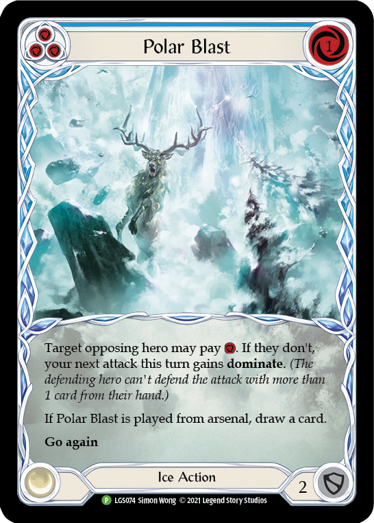 Polar Blast (Blue) [LGS074] (Promo)  Rainbow Foil | Gamers Paradise