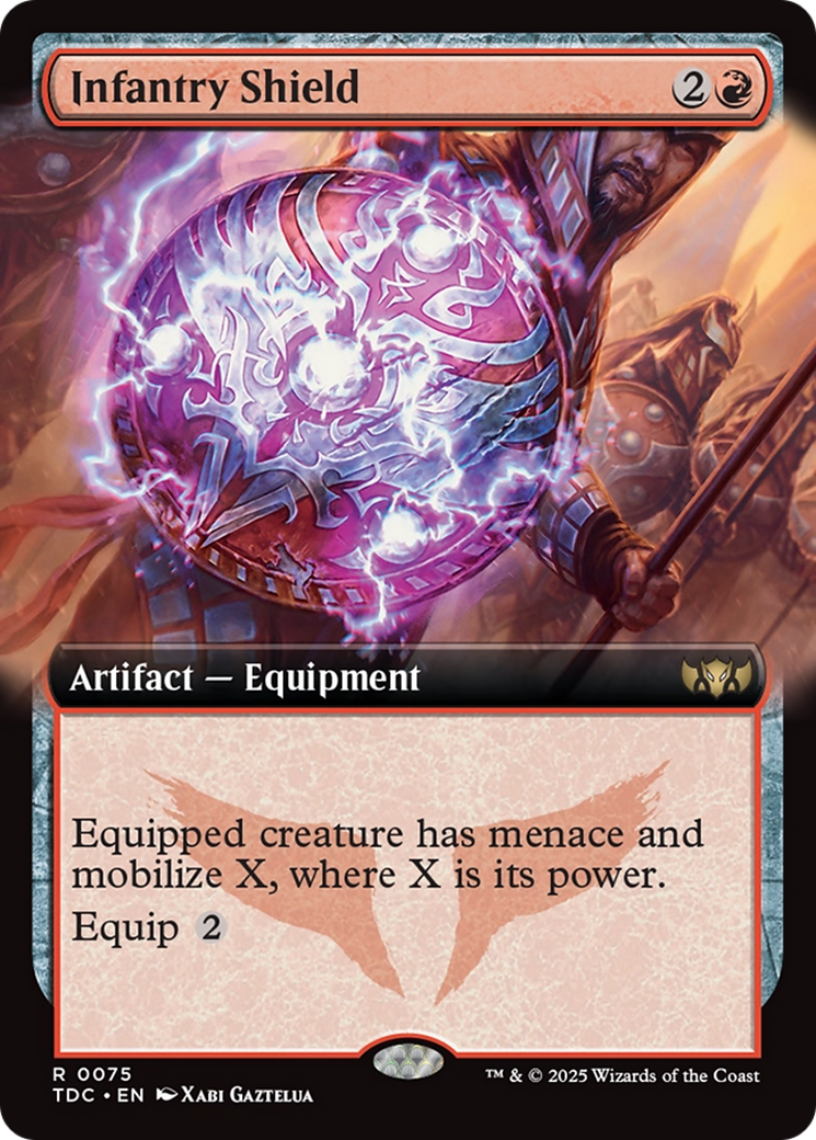 Infantry Shield (Extended Art) [Tarkir: Dragonstorm Commander] | Gamers Paradise