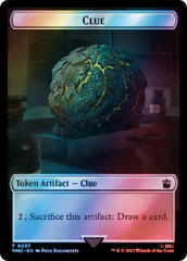 Horse // Clue (0053) Double-Sided Token (Surge Foil) [Doctor Who Tokens] | Gamers Paradise