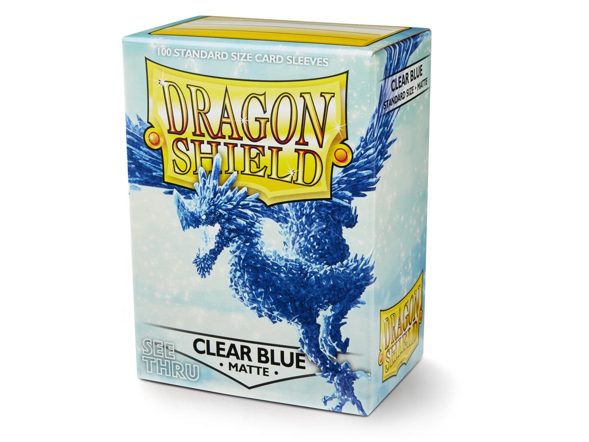 Dragon Shield: Standard 100ct Sleeves - Clear Blue (Matte) | Gamers Paradise