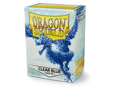 Dragon Shield: Standard 100ct Sleeves - Clear Blue (Matte) | Gamers Paradise